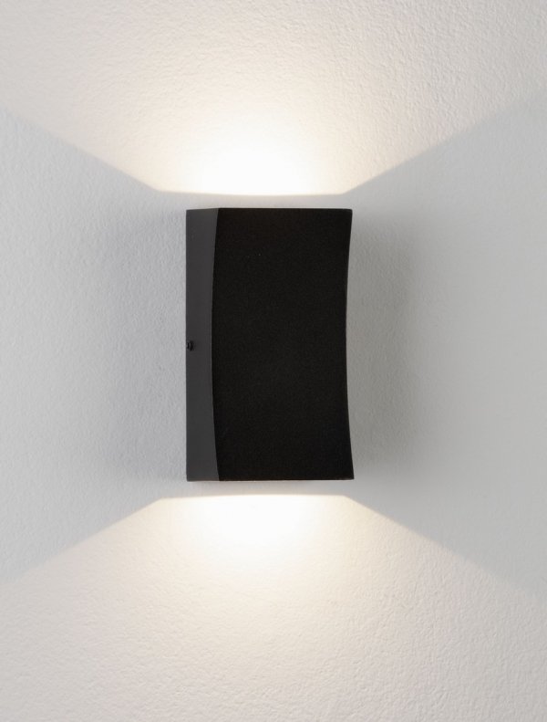 Kinkiet zewnętrzny LED aluminiowy kolor antracyt prostokątny minimalistyczny nowoczesny podświetlający elewację IP65 ZARDUNA LE75223 Luces Exclusivas