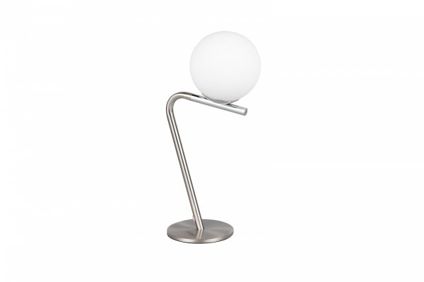 Minimalistyczna lampa stołowa nocna szklany klosz kula FLAMING 568900107 TRIO SELECT