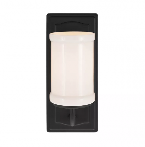 Kinkiet Vetivene 1 Czarny Mat Klasyczna Lampa Ścienna Elstead Lighting KL-VETIVENE1-BK