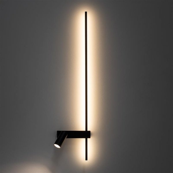 Nowoczesny czarny kinkiet ścienny EASY LED RIGHT BLACK 11426 Nowodvorski Lighting
