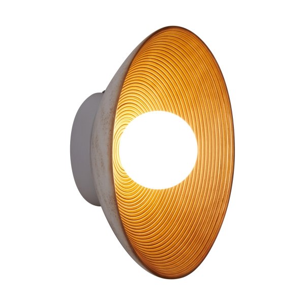 Okrągły kinkiet/plafon nowoczesna industrialna loftowa dekoracyjna uniwersalna ryflowana ILUSIONI ST-F059 COFFEE Step Into Design 