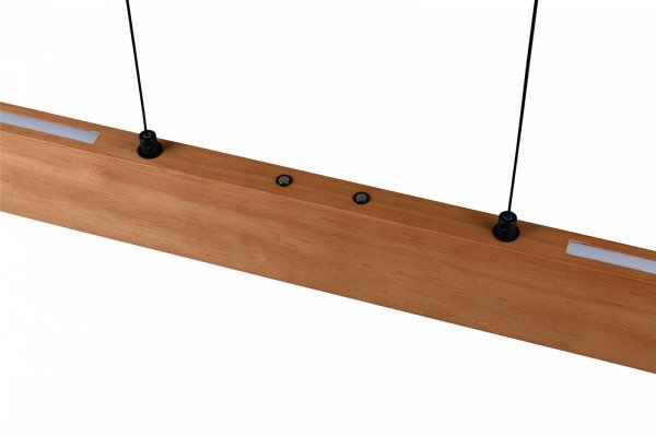 Lampa wisząca LED prostokątna drewniana klasyczna nowoczesna ściemnialna EDGEWOOD 359710130 Trio 