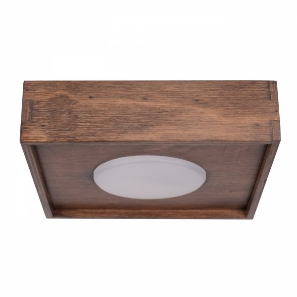 Lampa sufitowa plafon natynkowy brązowy kwadrat Soul 1 Sigma 40914
