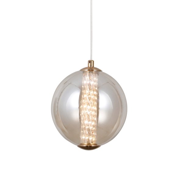 Nowoczesna Dekoracyjna Lampa Wisząca LED BUTERO PND-34359-M-HBR-AMB ITALUX