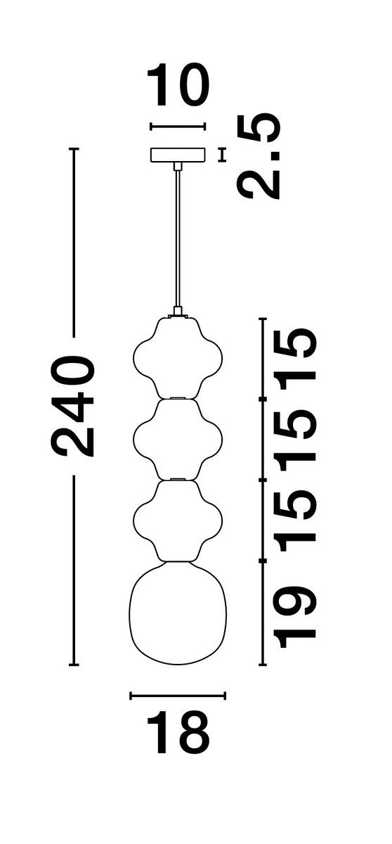 Designerska Lampa Wisząca z Ceramiki w Kolorze Zielonym Luces Exclusivas VILROSA LE44569