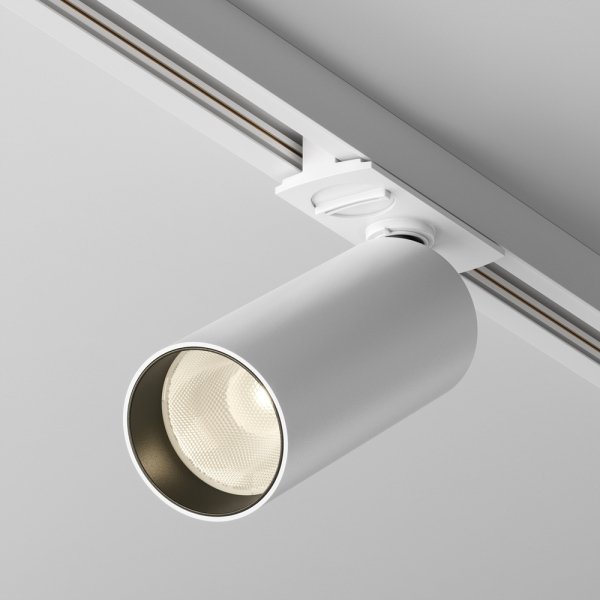 Lampa szynowa minimalistyczna nowoczesna regulowana aluminium biała FOCUS LED MAYTONI TR021-1-12W3K-W-D-W
