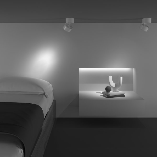  Lampa sufitowa minimalistyczna regulowana aluminium biały Yin MAYTONI C084CL-15W3K-D-W-DE