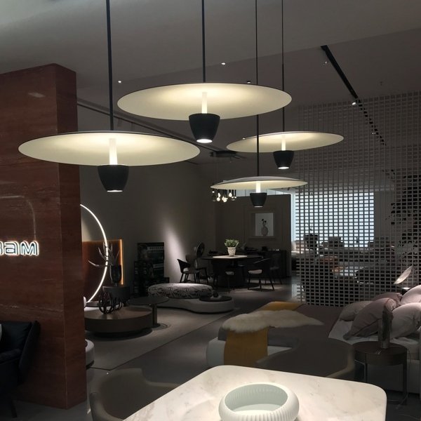 Nowoczesna czarna lampa wisząca ozdobna LED CCT metalowa industrialna minimalistyczna UFO S LP-0408/1P S BK BK LIGHT PRESTIGE