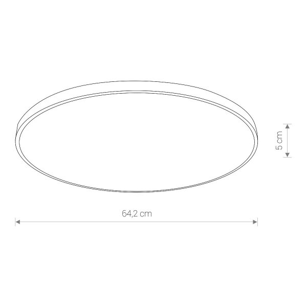 CZARNY PLAFON DO ŁAZIENKI IP44 NOWODVORSKI 10975 AGNES ROUND LED PRO BLACK 64W 3000K 