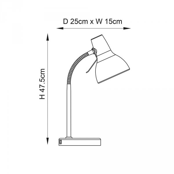 Nowoczesna Lampka Biurkowa Minimalistyczna AMALFI 76645 ENDON
