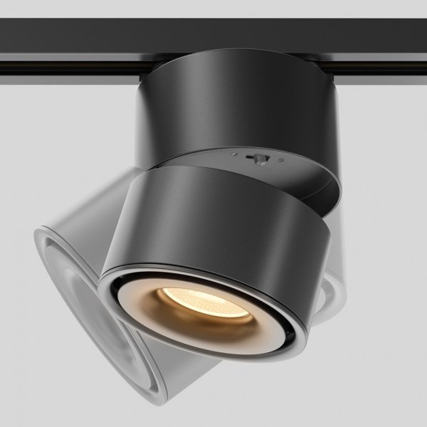 Ścieżka świetlna reflektor na szynoprzewodzie minimalistyczna aluminium czarny Yin MAYTONI TR084-1-15W3K-D-B-DE