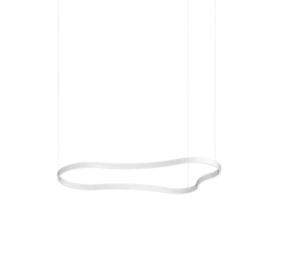Designerska biała lampa wisząca WAVES-3 SP Ideal Lux 345291
