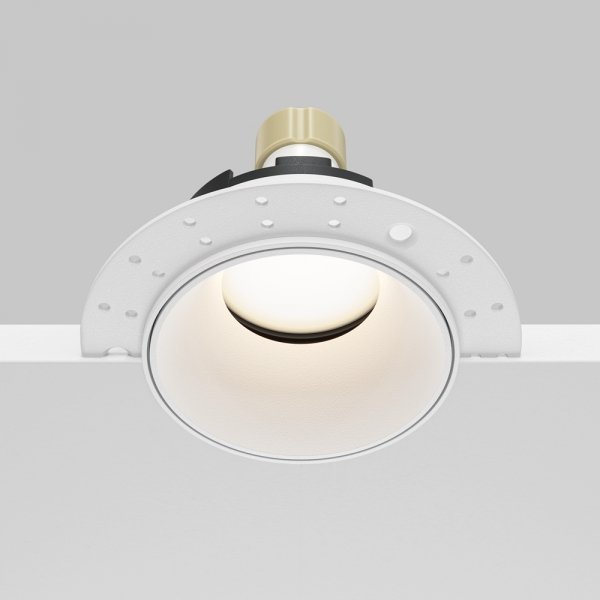 Lampa wpuszczana w sufit minimalistyczna uniwersalna okrągła aluminium biała Share MAYTONI DL051-U-2W