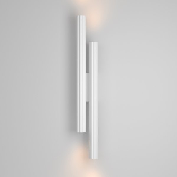 Lampa ścienna kinkiet nowoczesny designerski tuba LED aluminium biała Calipso MAYTONI C082WL-24W2.7K-W