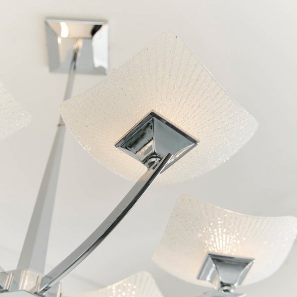 Designerska Sufitowa Lampa Wisząca Chrom AYRES AYRES-6CH ENDON