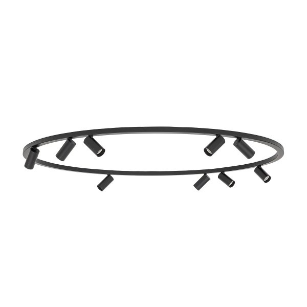 Nowoczesna lampa sufitowa czarny minimalistyczny plafon FOURTY ROUND IX BLACK 11950 Nowodvorski Lighting 