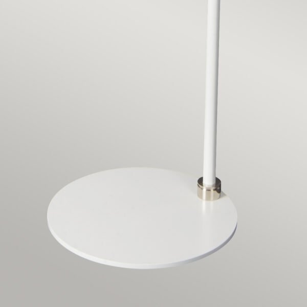 Lampa podłogowa stojąca Balance BALANCE-FL-WPN Biała / Polerowany nikiel