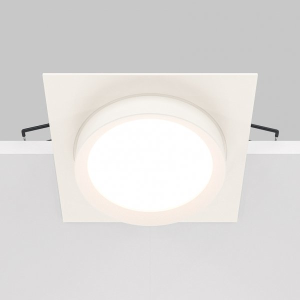Kwadratowa Oprawa Wpuszczana Downlight Hoop Maytoni DL086-GX53-SQ-W