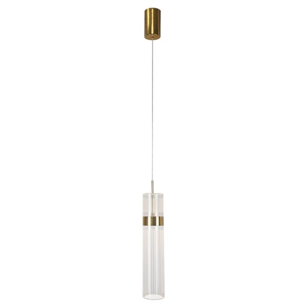 Designerska lampa wisząca w kolorze różowego złota nowoczesna art deco glamour AMBIENTE LED CCT LP-1510/1P GD Light Prestige