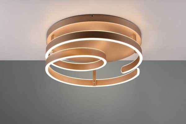 Nowoczesna Dekoracyjna Lampa Sufitowa Plafon W Kolorze Brązowym MARNIE 644110165 TRIO