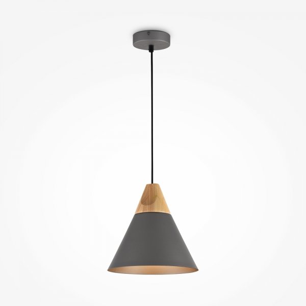NOWOCZESNA LAMPA SUFITOWA WISZĄCA SZARA TRÓJKĄT METALOWA BICONES MAYTONI P359-PL-220-C