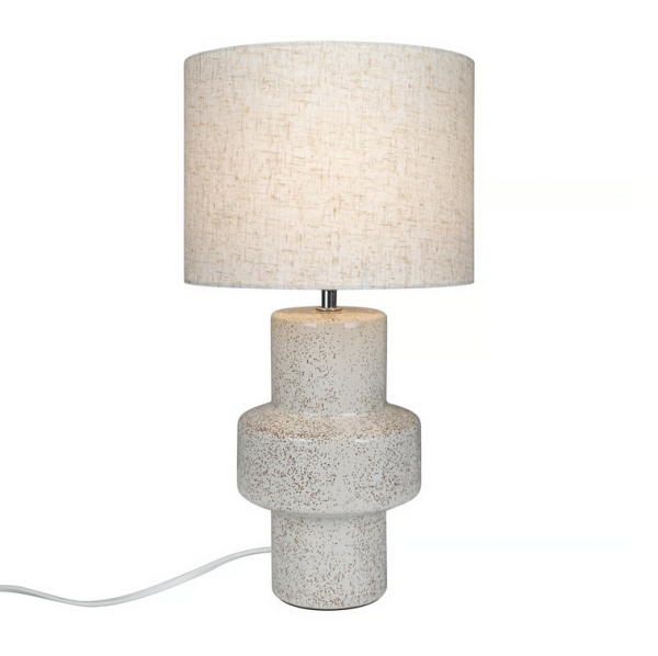 Ceramiczna abażurowa designerska lampa stołowa nocna DUGAN Nordlux 