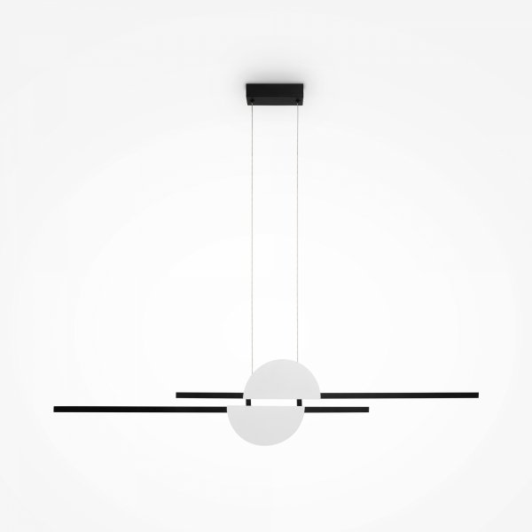 Nowoczesna Minimalistyczna Lampa Wisząca Czarna LED SKYLINE MOD179PL-L26W4K MAYTONI
