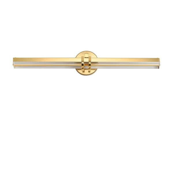 Lampa ścienna kinkiet LED listwa metalowy złoty połysk elegancki klasyczny minimalistyczny uniwersalny LOVELY ST-DN1621-GOLD Step Into Design