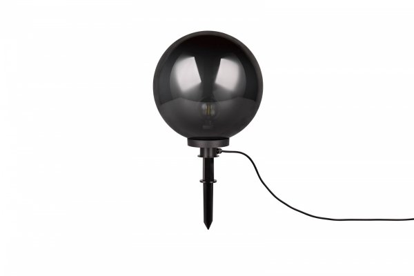 Minimalistyczny Czarny Słupek Ogrodowy Kula BOLO R57042054 RL