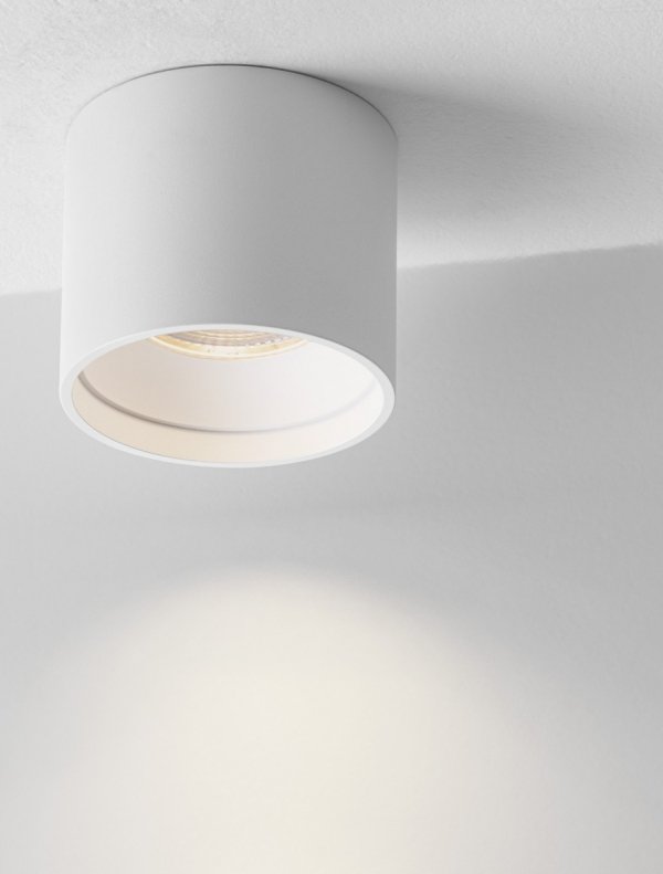 Nowoczesny plafon lampa sufitowa LED biała tuba uniwersalna minimalistyczna aluminiowa CENVARO LE45516 Luces Exclusivas