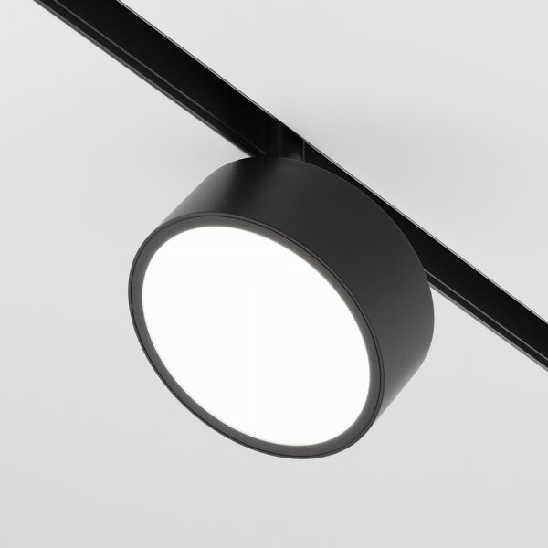 Ścieżka świetlna lampa szynowa okrągła LED minimalistyczna aluminium czarna regulowana możliwość ściemniania Rado MAYTONI TR040-4-18WTW-DD-B