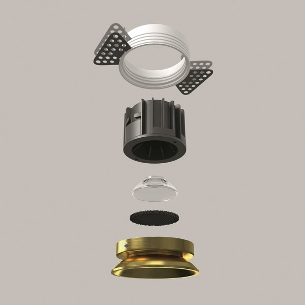 Mosiężna Oprawka Wpuszczana Downlight Round Maytoni DL058-12W3K-TRS-BS