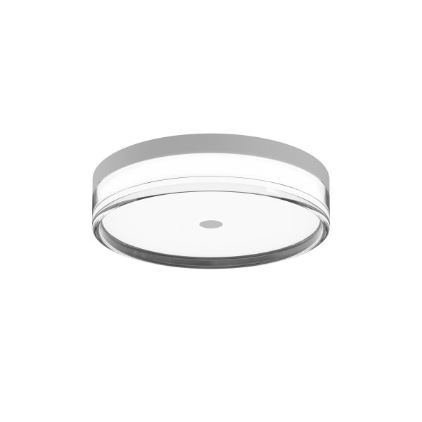 Nowoczesny Plafon Sufitowy okrągły LED Biały Molino Italux PLF-64536-S-WH