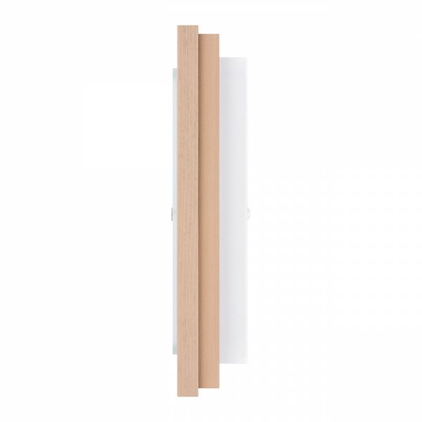 Lampa sufitowa plafon kwadratowy 32cm drewniany klasyczny nowoczesny minimalistyczny beżowy TABOR 7267 Argon