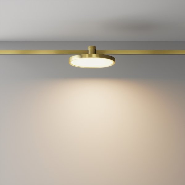 Ścieżka świetlna lampa szynowa LED nowoczesna aluminium mosiądz Plato MAYTONI TR153-1-10W2.7K-BS-DE