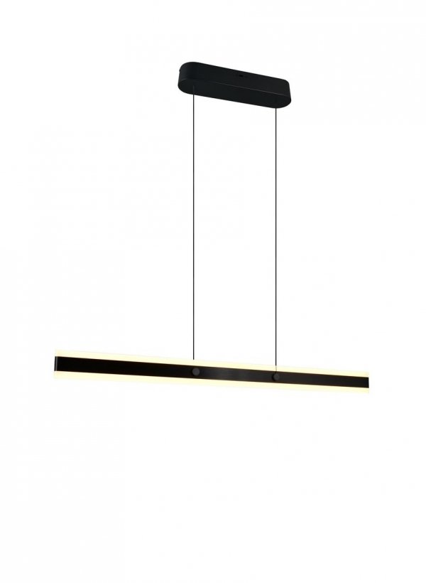 Nowoczesna uniwersalna lampa wisząca LED minimalistyczna czarna metalowa listwa podłużna ściemnialna ARCOLA 331210132 Trio