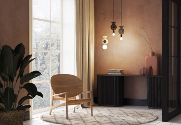 Nowoczesna Lampa Wisząca Drewniana W Stylu Boho DROPS WOOD F 11180 Nowodvorski Lighting