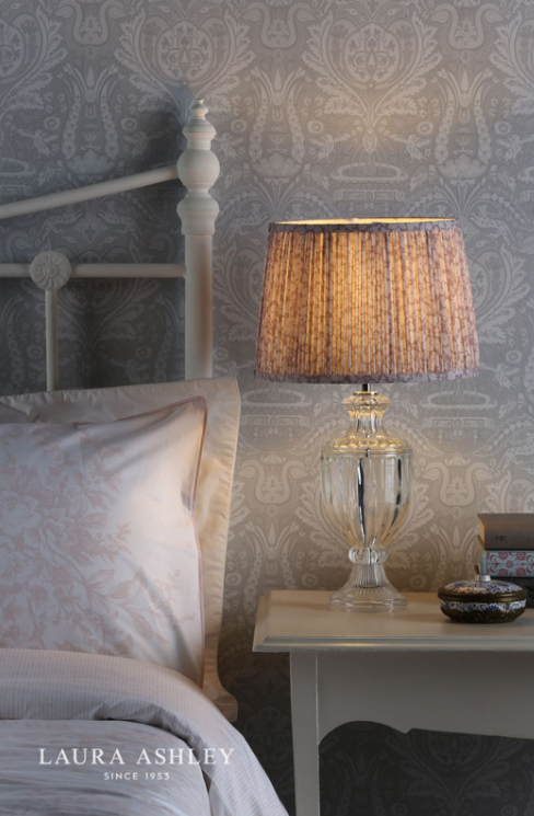 Klosz Abażur 30cm LAURA ASHLEY Mille Fleur Mulberry DAR LIGHTING LA3756071-Q (Abażur- Bez Podstawy)