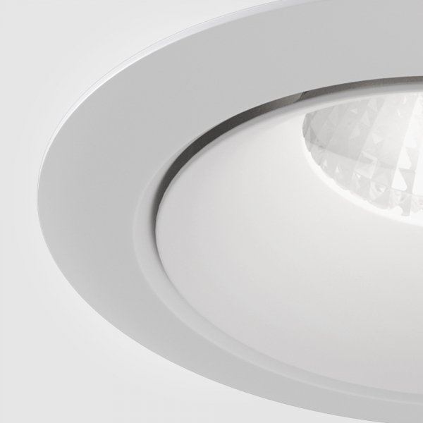 Lampa wpuszczana w sufit minimalistyczna aluminium biały okrągła LED Yin MAYTONI DL031-L12W3K-D-W