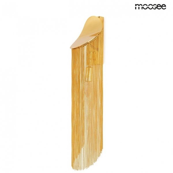 Złoty Designerski Kinkiet Ścienny Glamour LAMBADA MSE010100374 MOOSEE