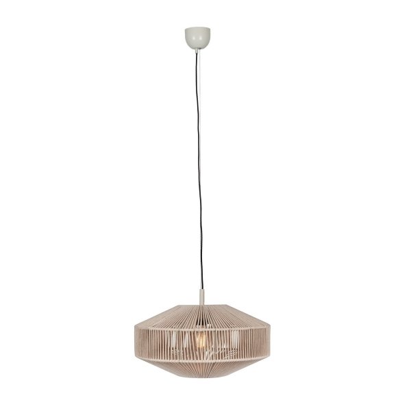 Bawełniana Beżowa Lampa Wisząca SVEA TRIO 364700144