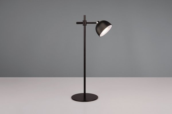 Nowoczesna Dekoracyjna Czarna Lampka Biurkowa LED MAXIMA R57791102 RL