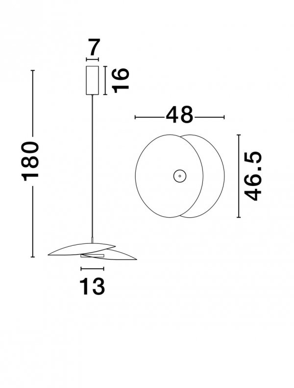 Minimalistyczna Lampa Wisząca YACUIBA LE44739 Luces Exclusivas