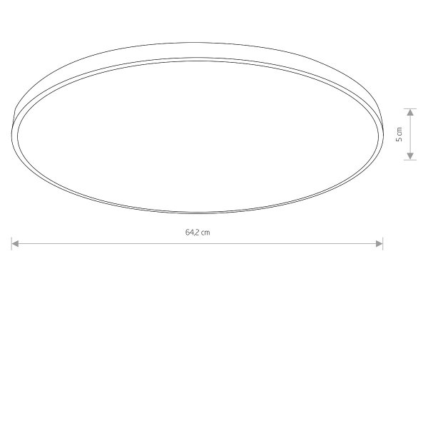 Czarny Okrągły Plafon Sufitowy Do Łazienki IP44 Nowodvorski Lighting 10976 AGNES ROUND LED PRO White 64W 4000K