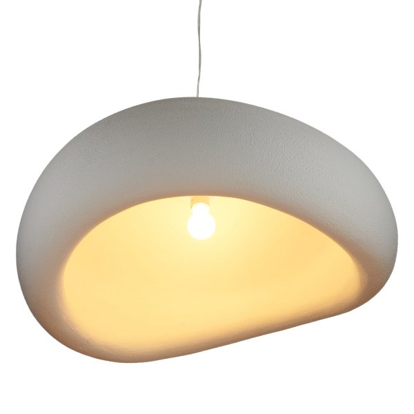 Lampa Wisząca Stone 80cm Biała E27 Design Kamień Step into Design DN426-800