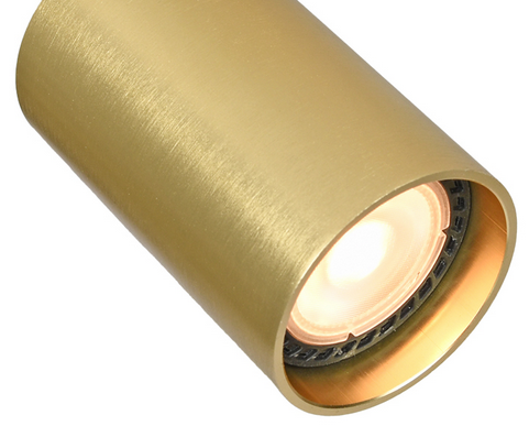 Czarna Oprawa Ścienno Sufitowa Mosiężne Reflektorki NESTO SPL-23436-3-BK-GD ITALUX