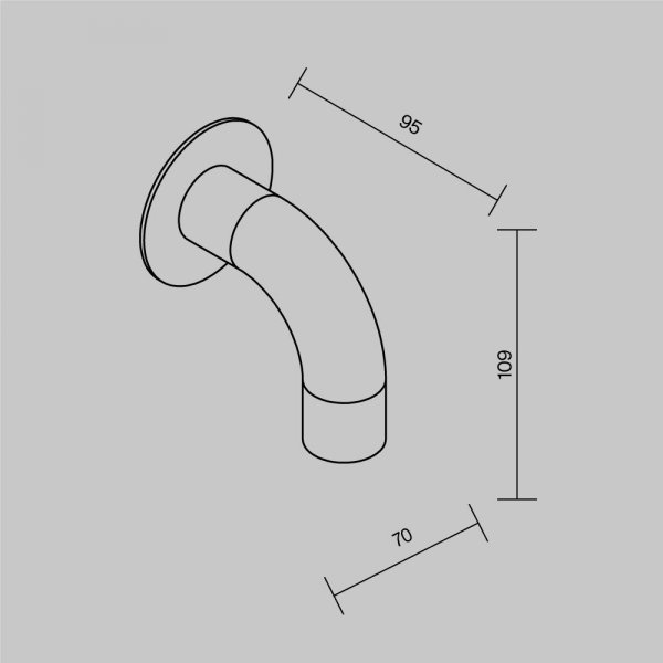 Nowoczesne oświetlenie zewnętrzne na ścianę kinkiet LED grafit stal nierdzewna Sleek MAYTONI O477WL-L2GF3K