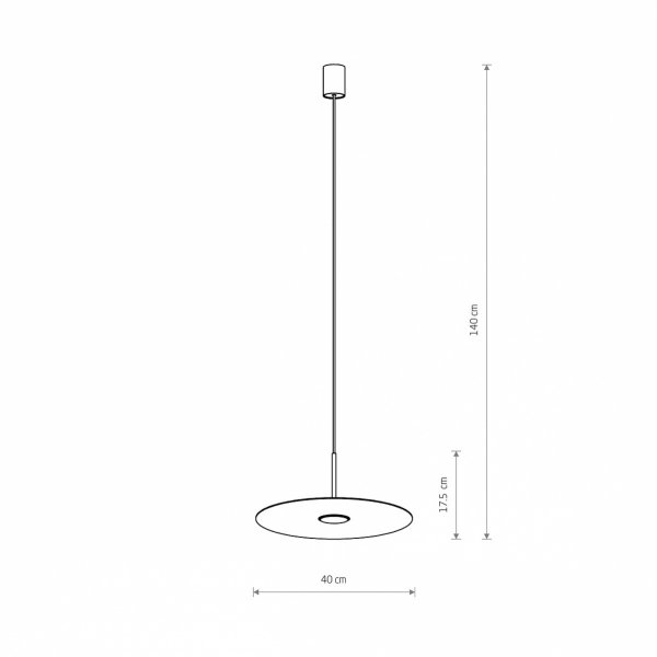 Minimalistyczna Lampa Wisząca SIMONE 11412 Nowodvorski Lighting Terracotta