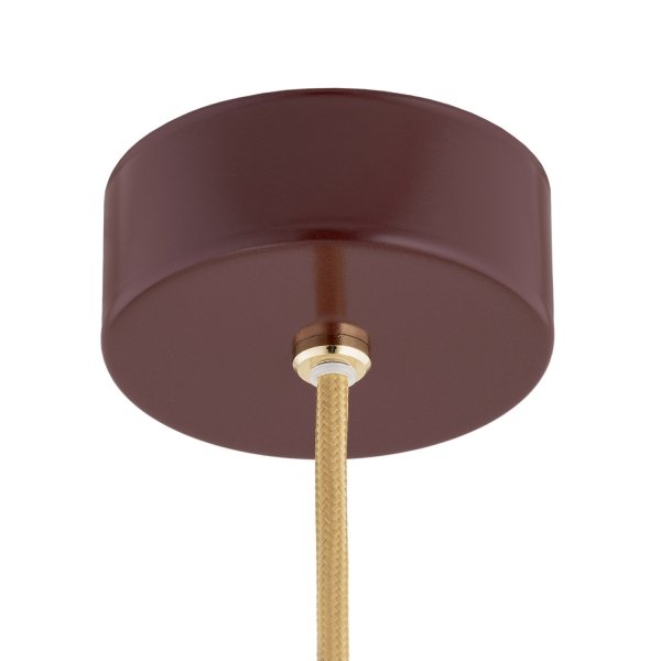 Lampa Wisząca Czekoladowy Brąz Kula Biała Wzór Marmur ALMIROS 8452 ARGON