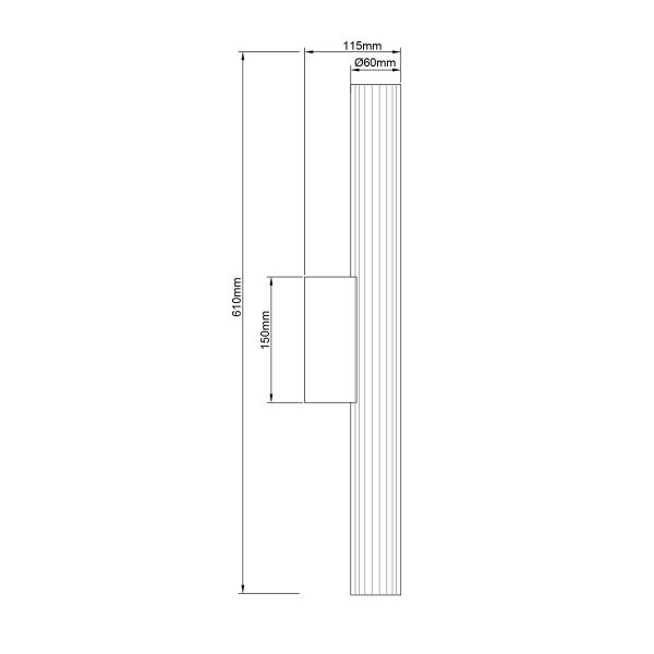 Biały stylowy nowoczesny designerski kinkiet LED do łazienki szklany ryflowany klosz LINEA LP-0510/1W-61 WH CCT Light Prestige IP44